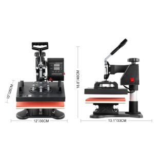 Prensa Térmica 12x10" – Máquina de Transferência de Calor 30x23cm para T‑shirts - Image 5