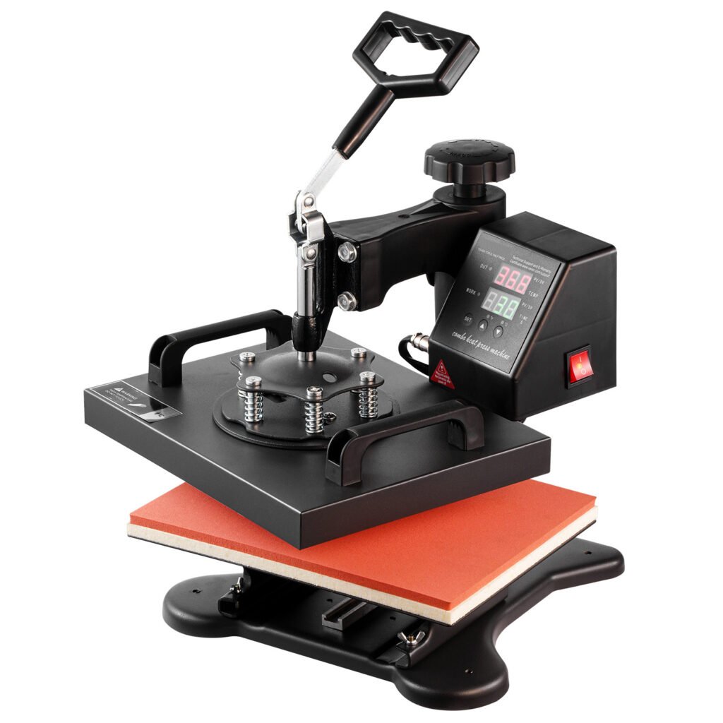 Prensa Térmica 12x10" – Máquina de Transferência de Calor 30x23cm para T‑shirts