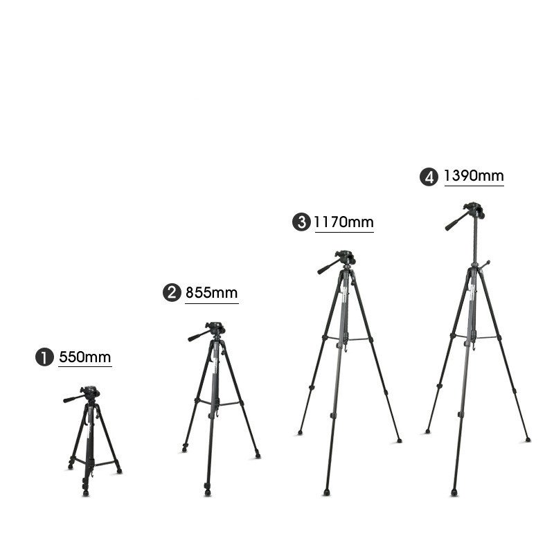 Tripé Profissional SLR – Portátil e de Alta Estabilidade