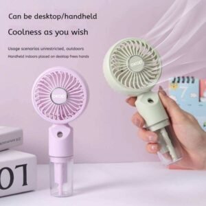 Ventilador Portátil KP‑F31 – Mini Fan USB com Spray - Image 4