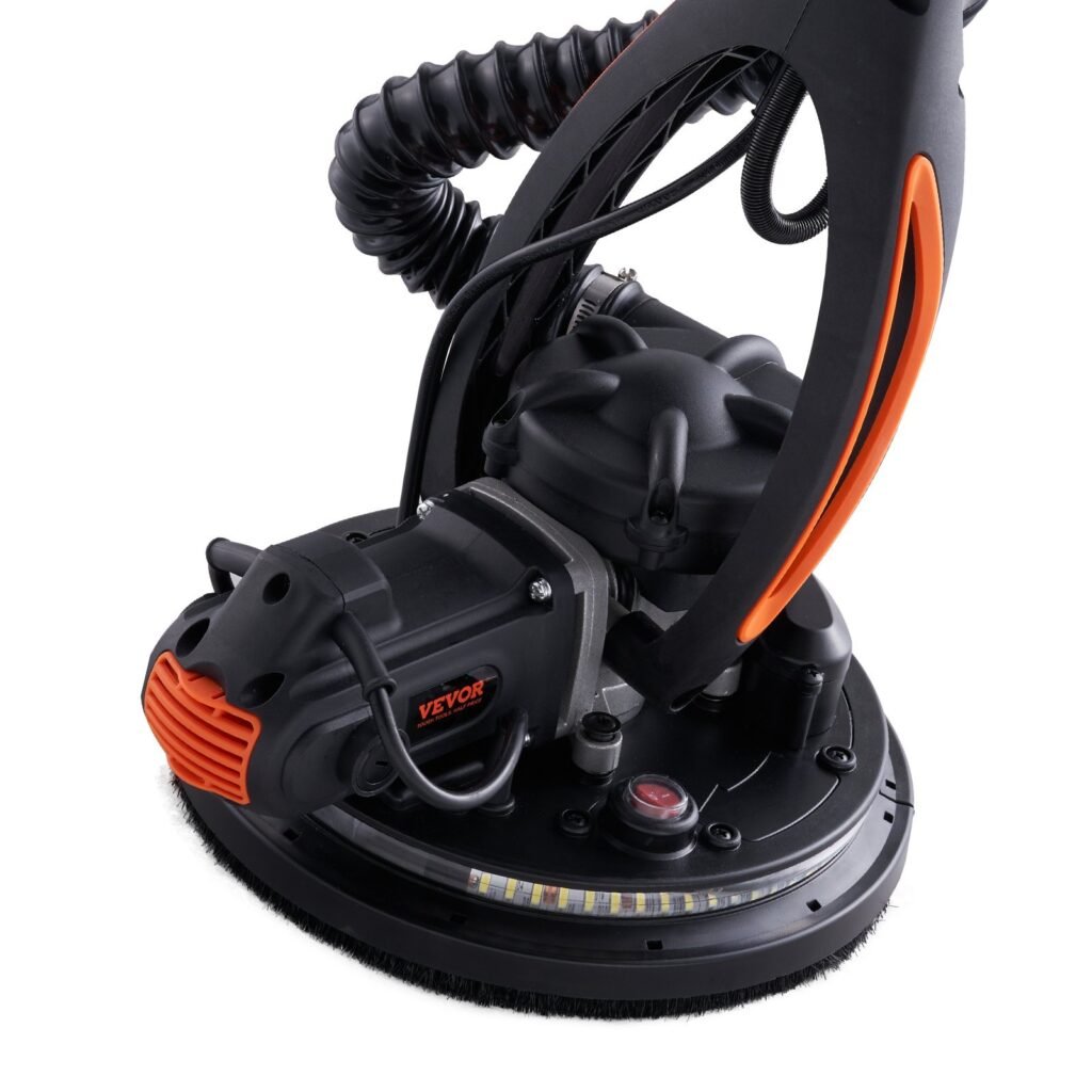 Lixadora de Drywall 900W – Motor Brushless, Velocidade Variável 800–1800 RPM, Sistema de Auto-Sucção