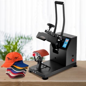 Heat Press Curva 6×3.75” – Prensa para Bonés, Estrutura em Aço, Clamshell, LCD Digital - Image 4