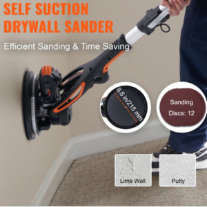Lixadora de Drywall 900W – Motor Brushless, Velocidade Variável 800–1800 RPM, Sistema de Auto-Sucção - Image 7