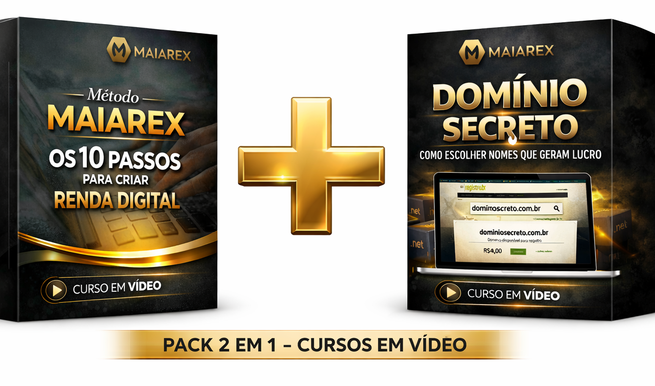 Pack MAIAREX 2 em 1: Renda Digital + Domínio Lucrativo - Image 1