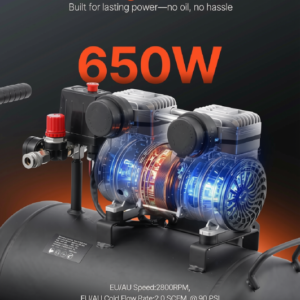 Compressor de Ar 8 Galões – 1 HP, Tanque em Aço, Sistema de Alta Pressão - Image 2