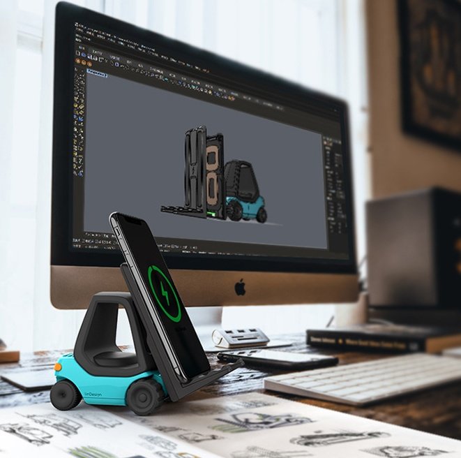 Suporte Empilhador Mini – Base de Carregamento Wireless para Smartphone