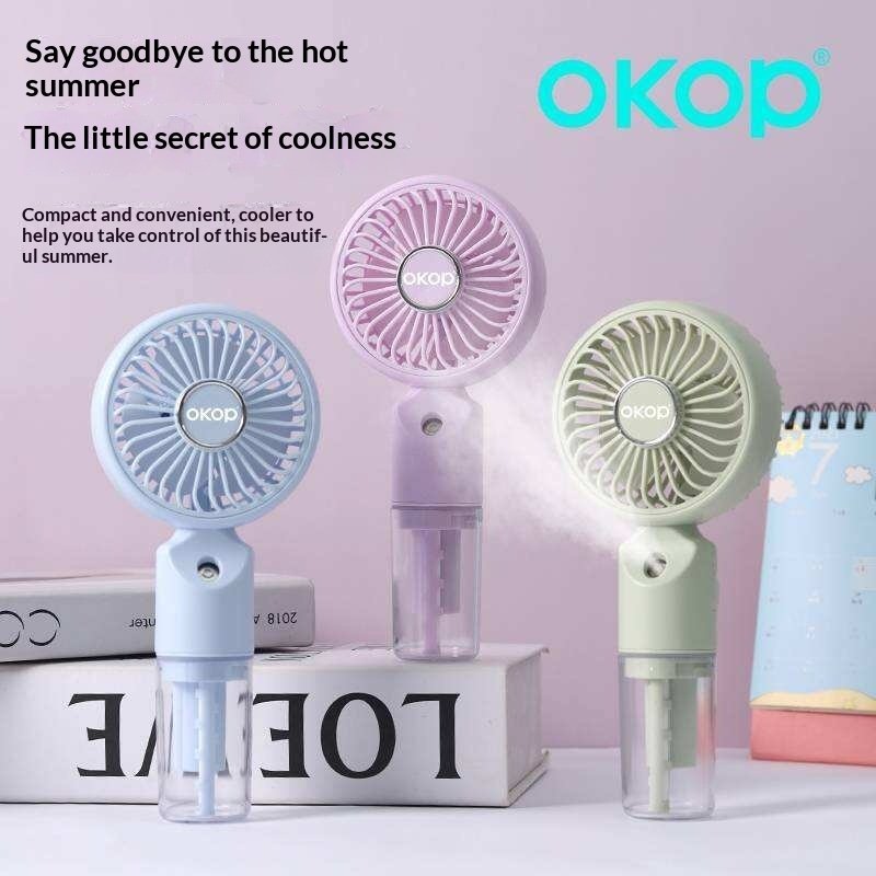 Ventilador Portátil KP‑F31 – Mini Fan USB com Spray