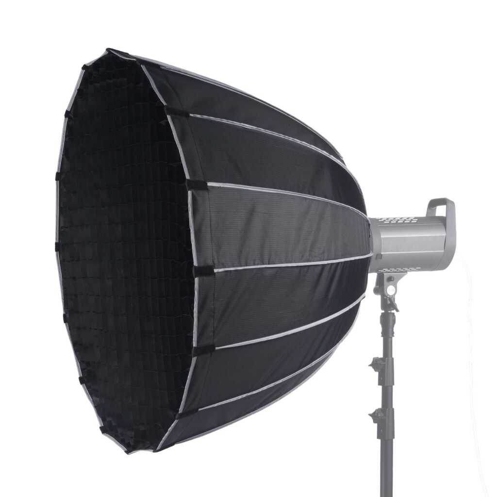 Softbox Parabólico 33” – Abertura Rápida, Dobrável e Portátil para Iluminação Profissional