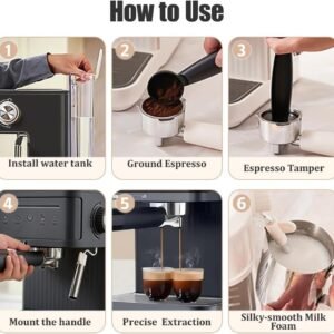 Máquina de Café Espresso – 20BAR com Vaporizador - Image 3