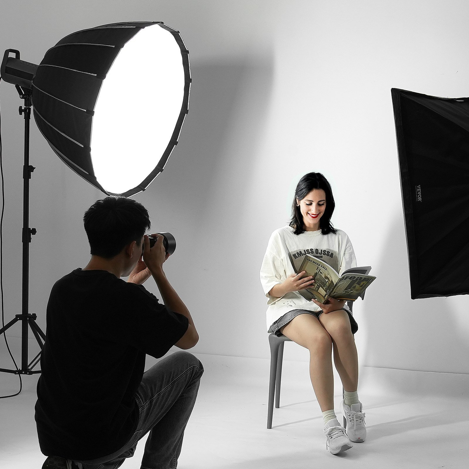 Softbox Parabólico 33” – Abertura Rápida, Dobrável e Portátil para Iluminação Profissional - Image 2